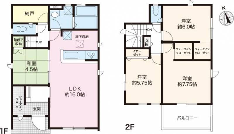 高知市瀬戸東町 一戸建 ３号棟の間取り画像