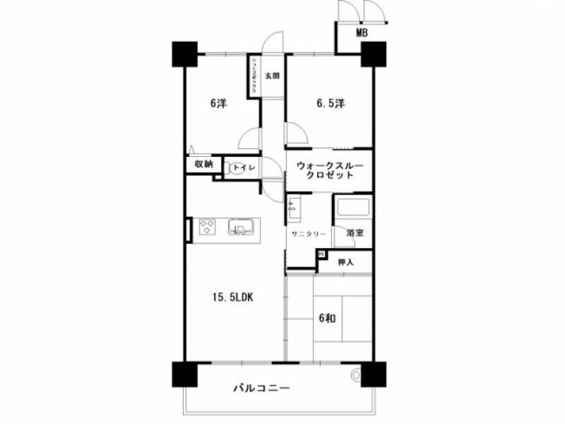 アルファステイツ北久保Ⅱ 302 の間取り画像