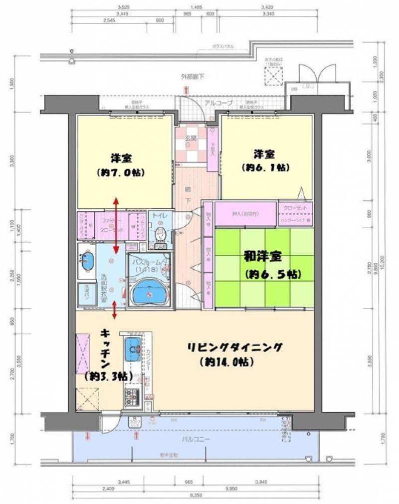 サーパス青柳町 の間取り画像