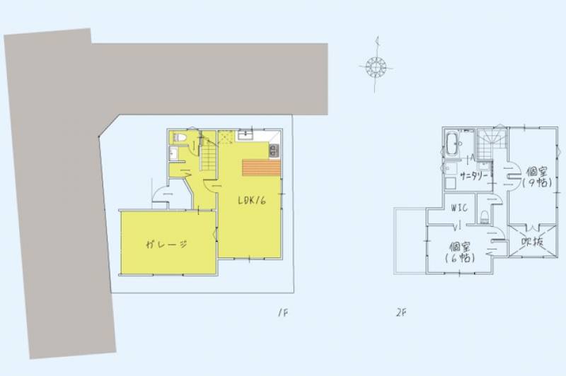 香美市土佐山田町百石町 一戸建 の間取り画像