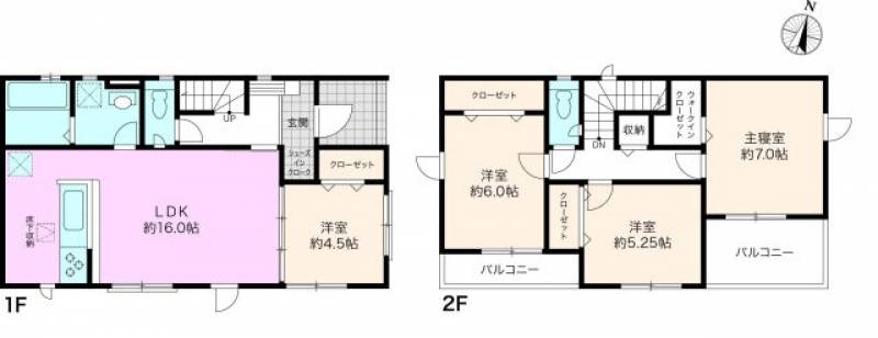 高知市春野町平和 一戸建 の間取り画像