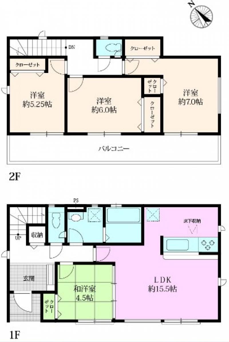 高知市仲田町 一戸建 の間取り画像