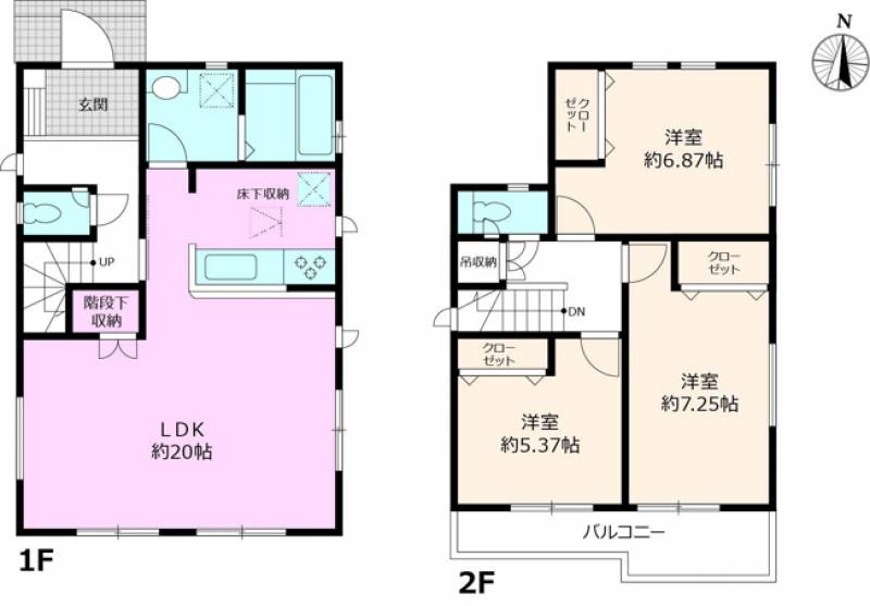 吾川郡いの町駅東町 一戸建 の間取り画像