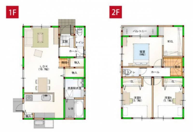 高知市南万々 一戸建 の間取り画像