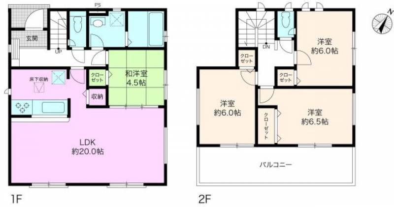 土佐市蓮池 一戸建 の間取り画像