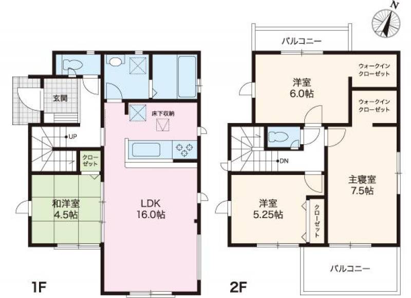 高知市薊野南町 一戸建 の間取り画像