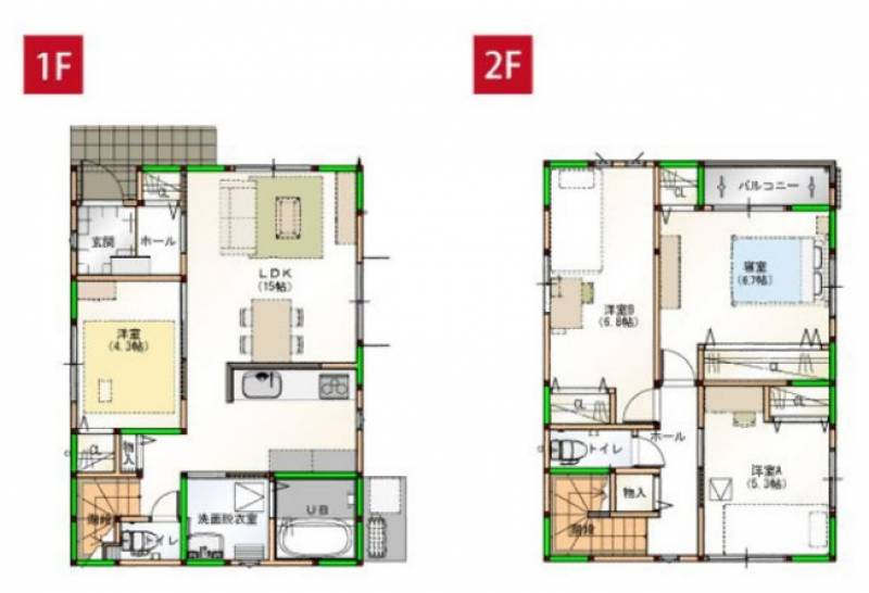 高知市横浜南町 一戸建 の間取り画像