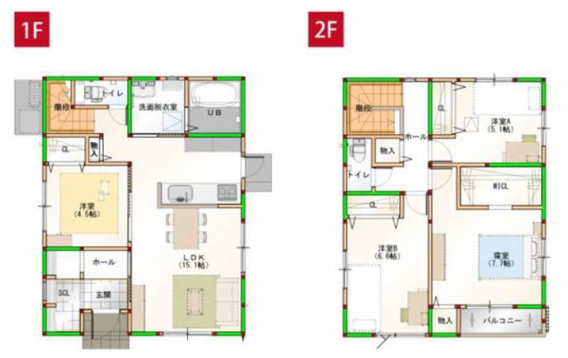 高知市介良乙 一戸建 の間取り画像