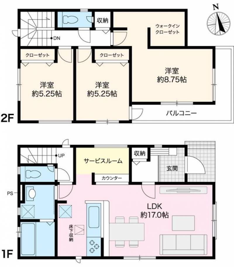 高知市札場 一戸建 の間取り画像