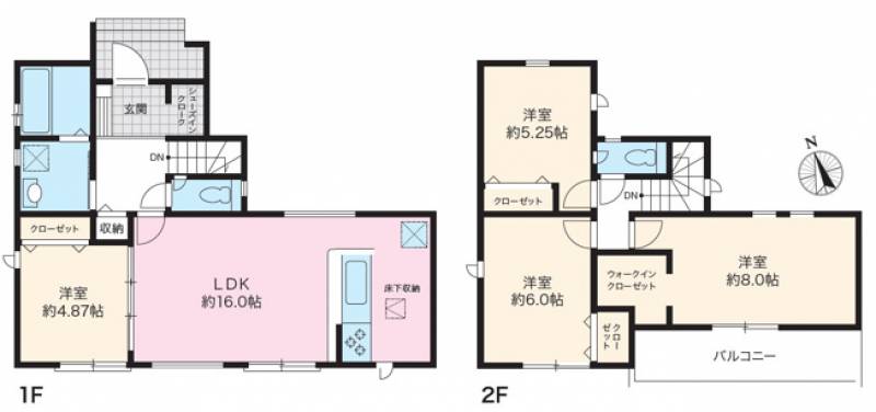 高知市日の出町 一戸建 の間取り画像