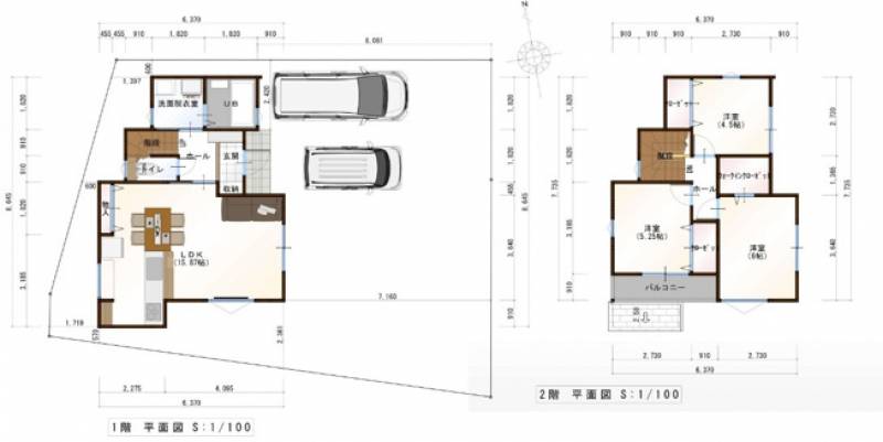 高知市神田 一戸建 の間取り画像