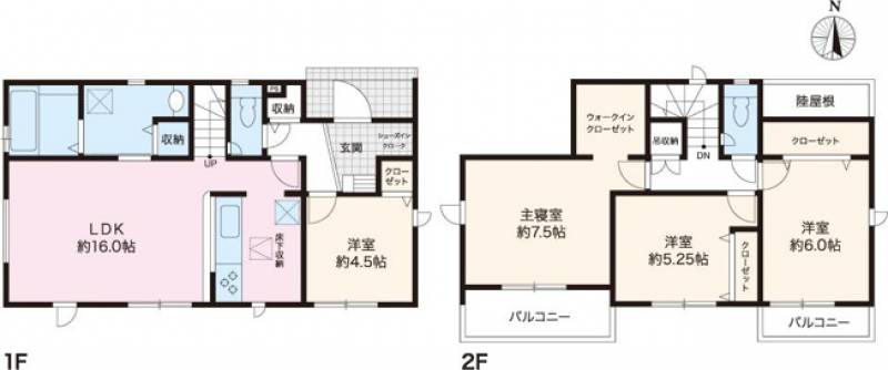 高知市介良乙 一戸建 の間取り画像