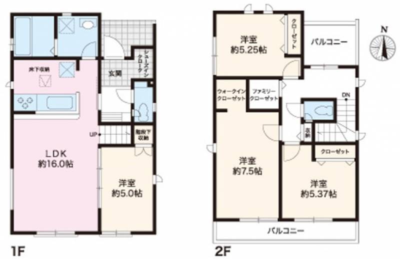 高知市介良乙 一戸建 の間取り画像