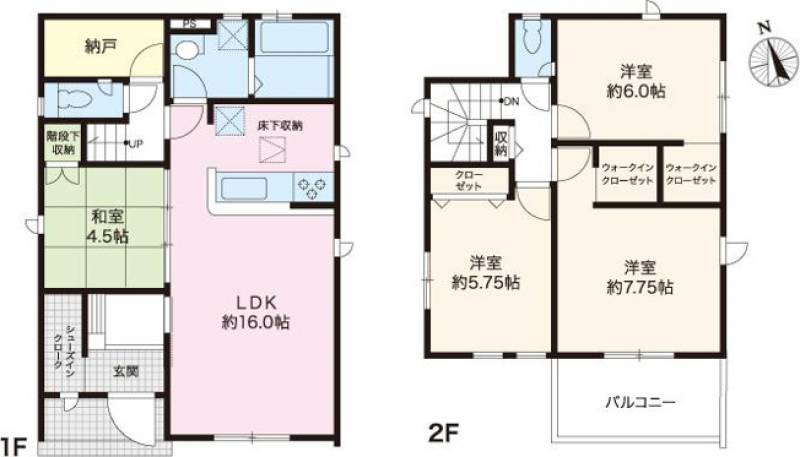 高知市瀬戸東町 一戸建 の間取り画像