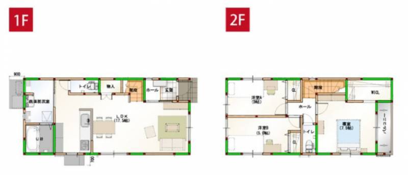 高知市一宮西町 一戸建 の間取り画像