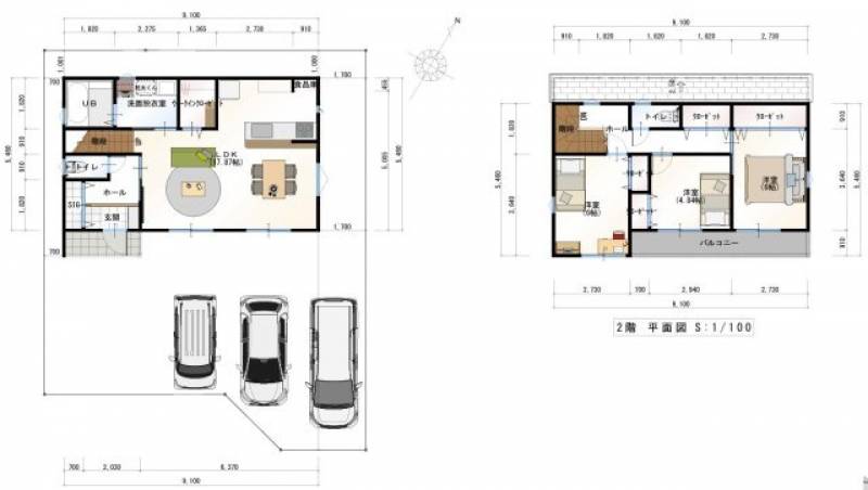 高知市長浜 一戸建 の間取り画像