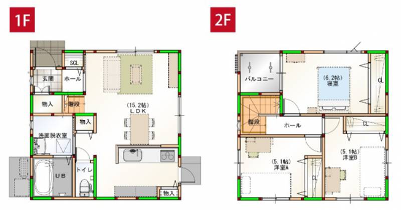 高知市朝倉丙 一戸建 の間取り画像