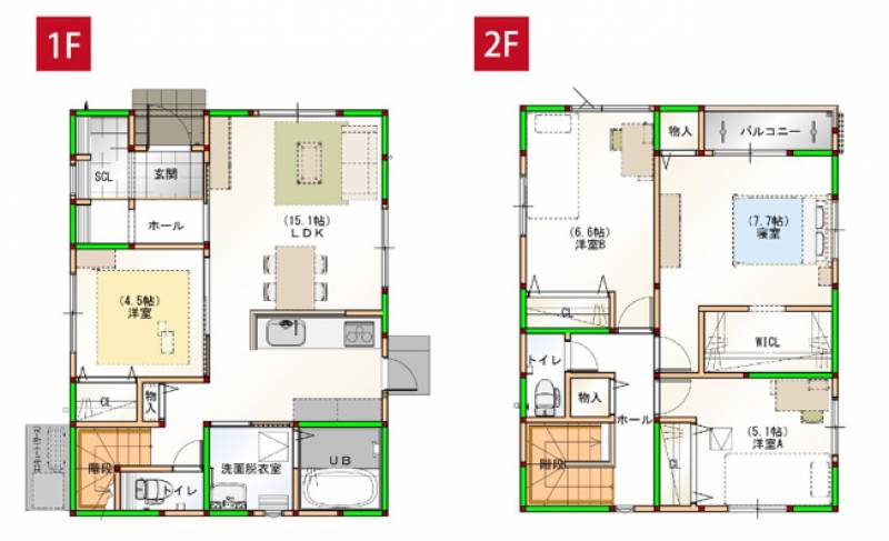 高知市朝倉丙 一戸建 の間取り画像