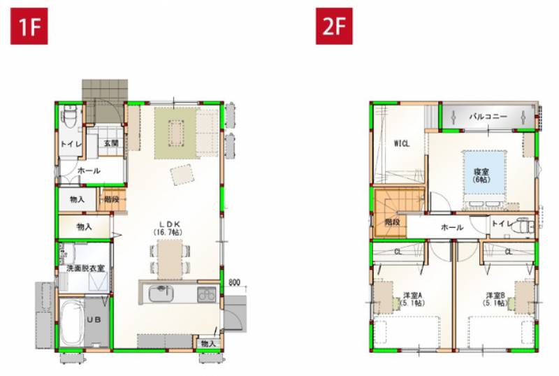 高知市薊野西町 一戸建 の間取り画像