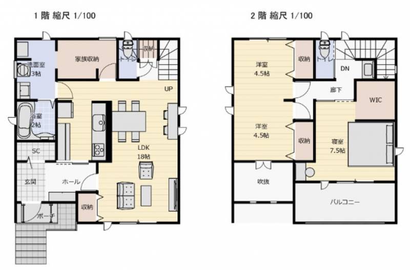 高知市海老ノ丸 一戸建 の間取り画像