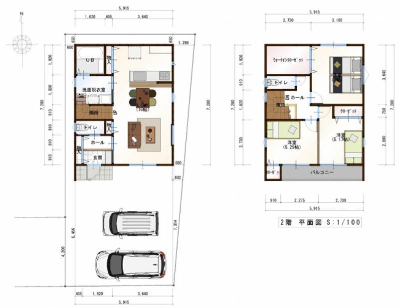 高知市一宮しなね 一戸建 の間取り画像