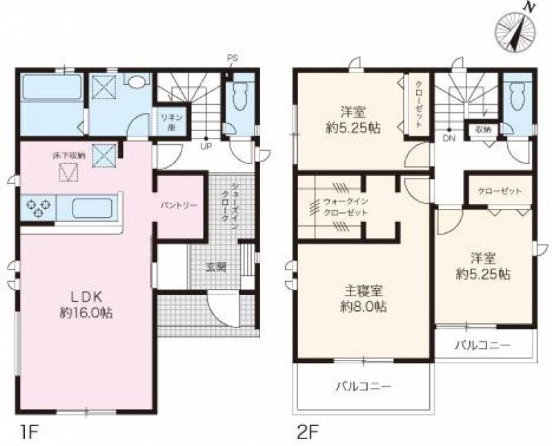 高知市桟橋通 一戸建 の間取り画像