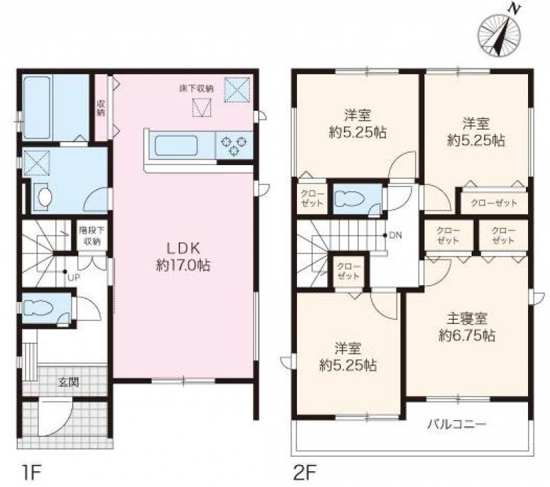 高知市桟橋通 一戸建 の間取り画像