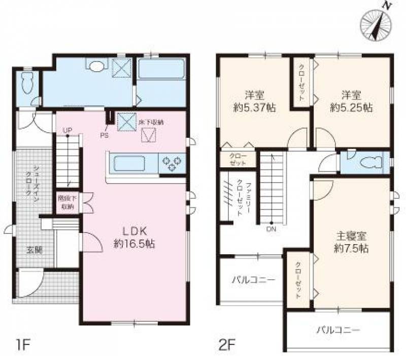 高知市桟橋通 一戸建 の間取り画像