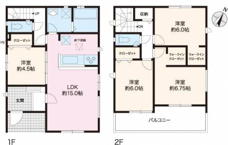 高知市桟橋通 一戸建 の間取り画像