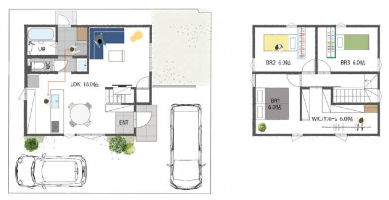 南国市大そね甲 一戸建 の間取り画像