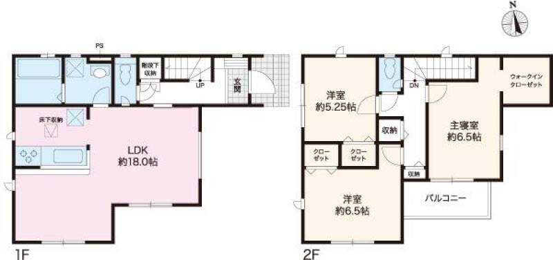 高知市針木本町 一戸建 の間取り画像