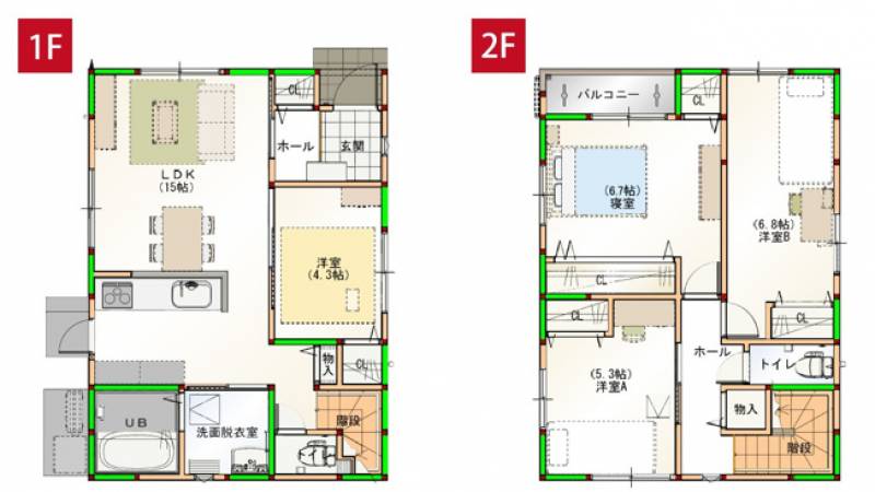 高知市介良乙 一戸建 の間取り画像