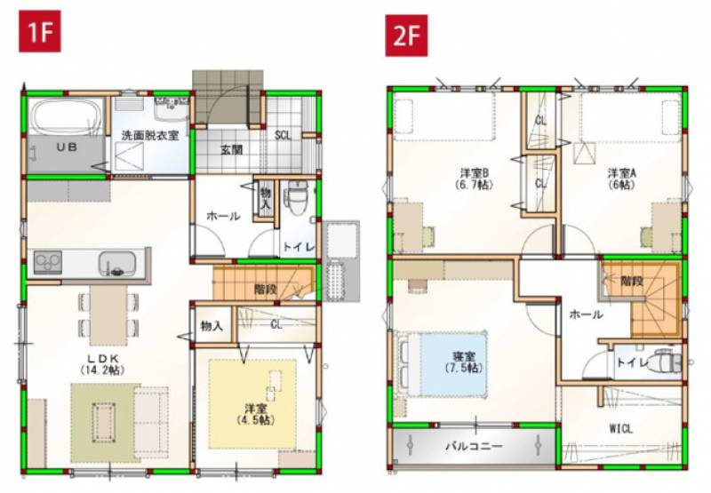 高知市潮新町 一戸建 の間取り画像