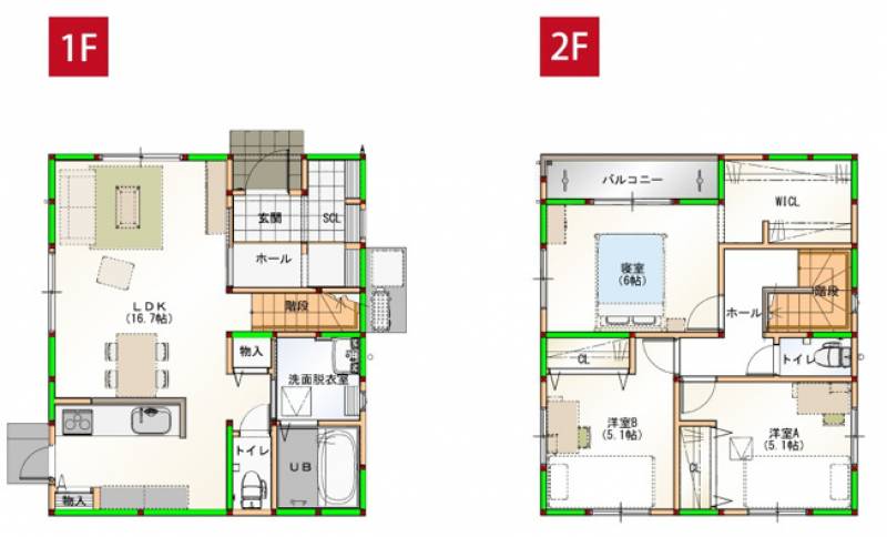 高知市口細山 一戸建 の間取り画像