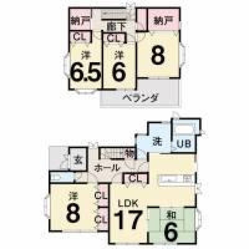 高知市福井町 一戸建 の間取り画像