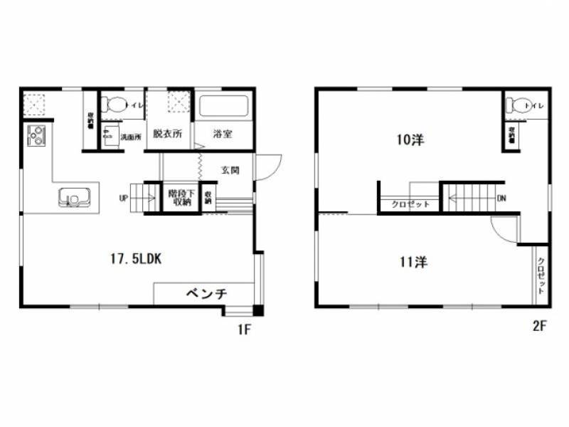 高知市春野町西分 一戸建 の間取り画像