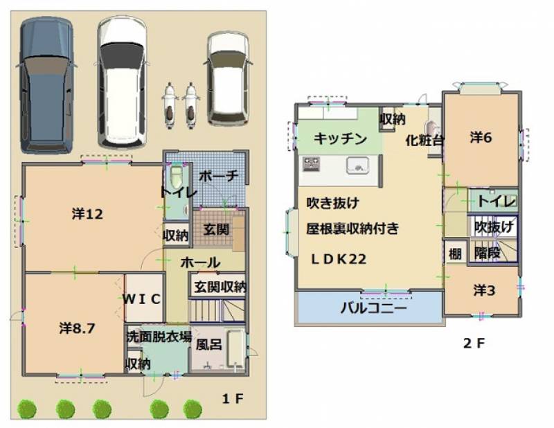 高知市高須 一戸建 の間取り画像