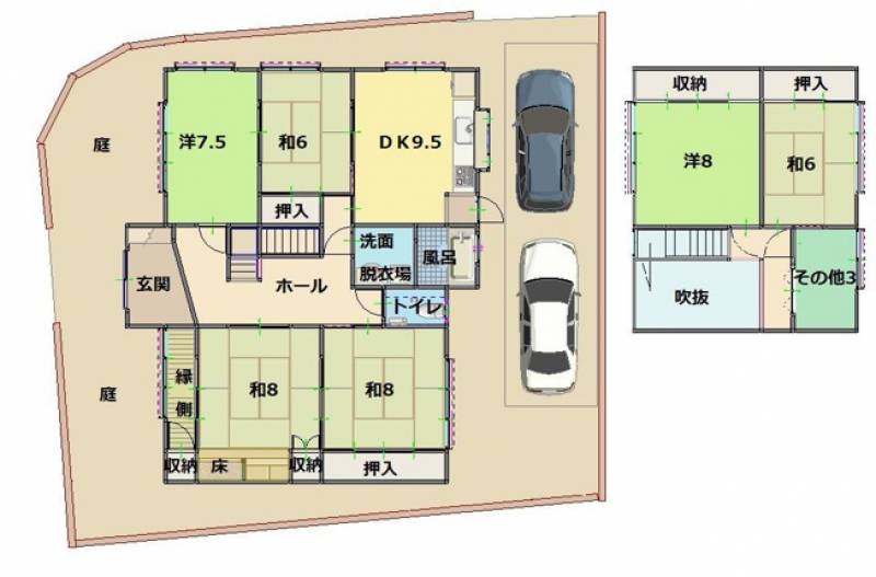 香南市野市町みどり野東 一戸建 の間取り画像