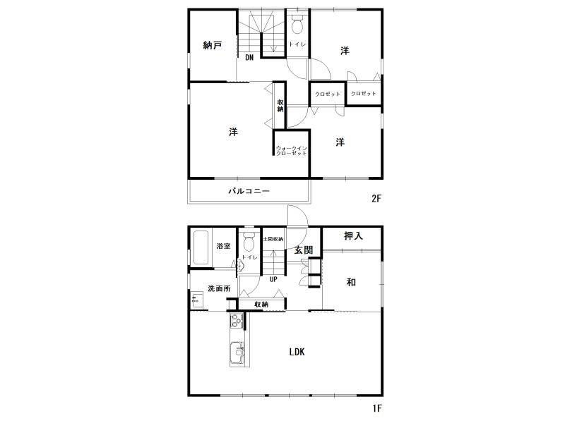 高知市針木東町 一戸建 の間取り画像