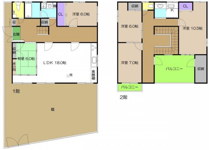 高知市高須新町 一戸建 の間取り画像