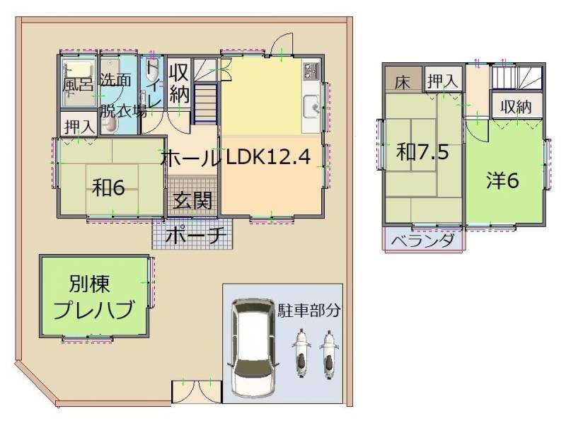 香南市野市町西野 一戸建 の間取り画像