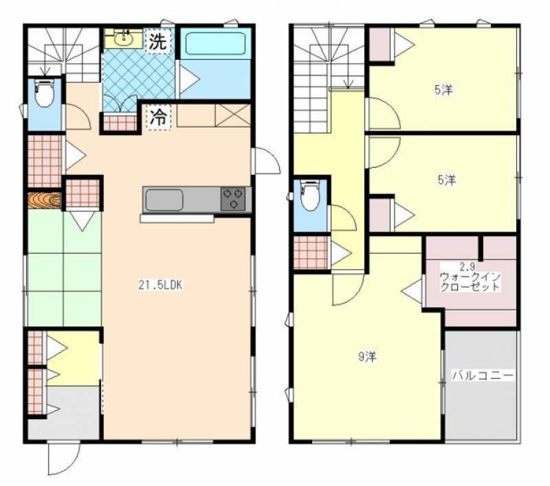 土佐市高岡町乙 一戸建 の間取り画像