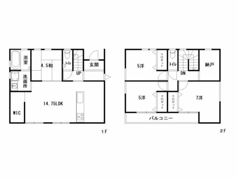 南国市大そね甲 一戸建 の間取り画像