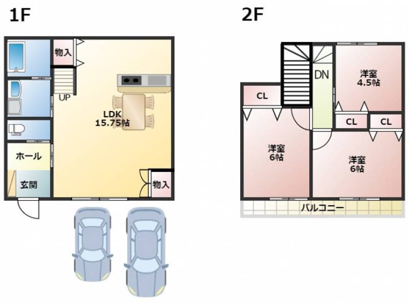 高知市瀬戸西町 一戸建 の間取り画像