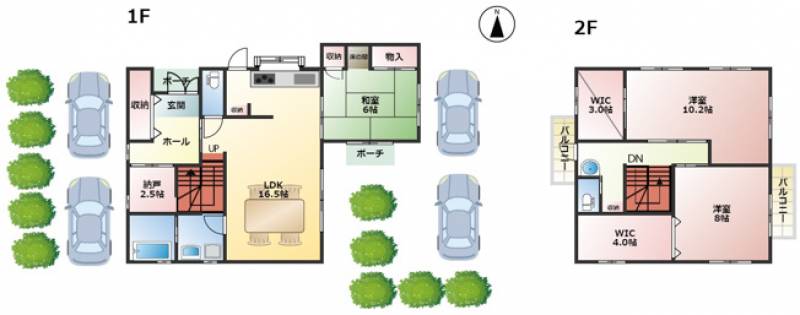 高知市高須 一戸建 の間取り画像