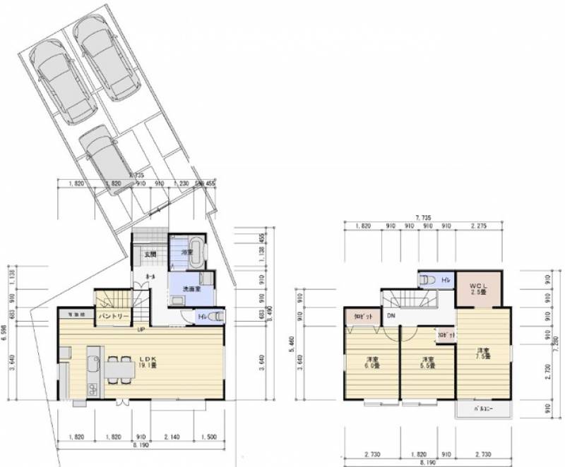 高知市鴨部高町 一戸建 の間取り画像