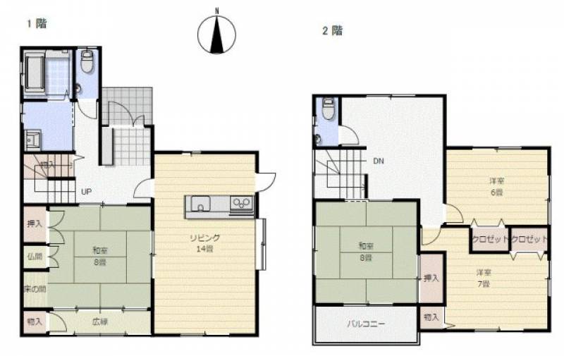 高知市槇山町 一戸建 の間取り画像