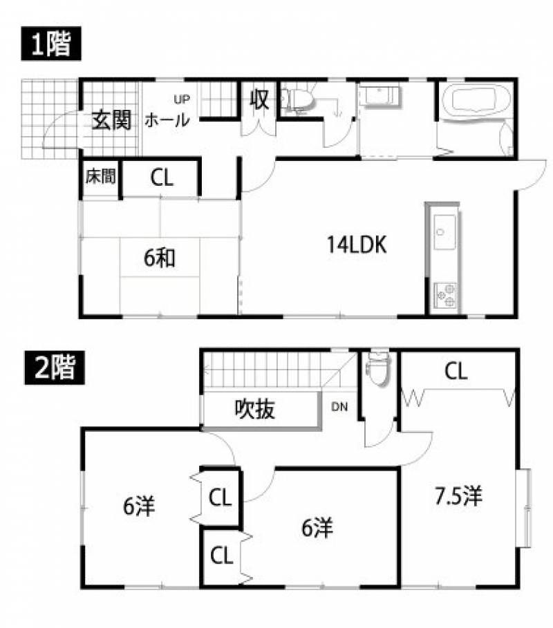 香南市野市町兎田 一戸建 の間取り画像