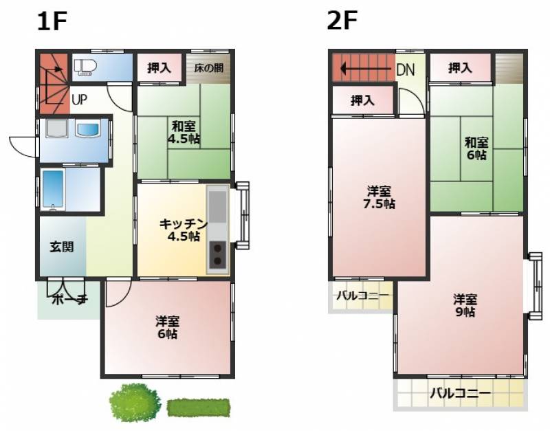 高知市小倉町 一戸建 の間取り画像