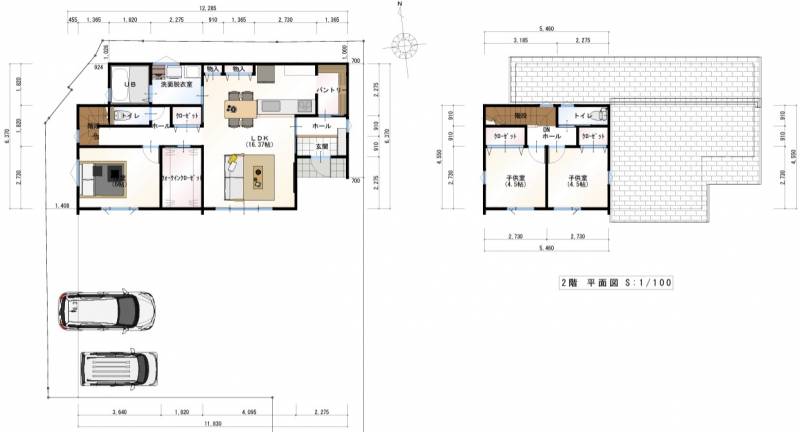 香美市土佐山田町 一戸建 の間取り画像